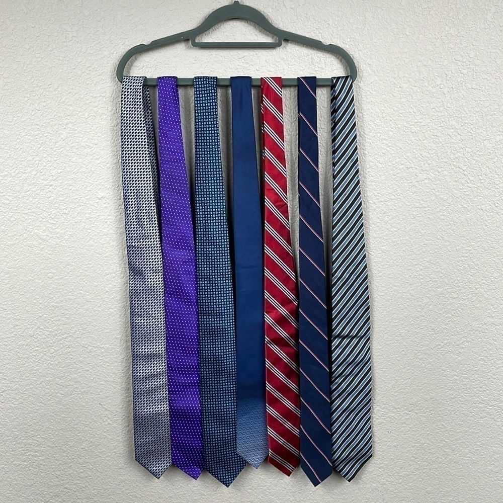 Lot of 7 Mens Ties Career Business Bulk
